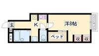 レオパレスエメラルド110の間取り