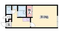 レオパレス彩207の間取り