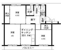 ビレッジハウス志染3-103の間取り