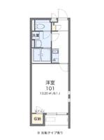 クレイノ神明204の間取り