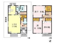 兵庫県三木市志染町青山1丁目(一戸建)の賃貸物件Cの間取り