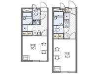レオパレス西脇ウチダ5号館202の間取り