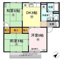 サリネージュ山手 ABCD棟 A棟の間取り