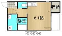 スリーズ霞町の間取り