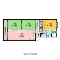 福岡県福岡市東区三苫4丁目の賃貸マンションの間取り