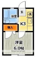 あけぼのハイツ101の間取り