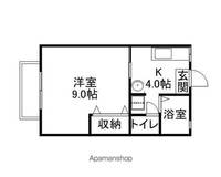 岡山県岡山市北区庭瀬の賃貸アパートの間取り