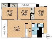 センターシティ⑤の間取り