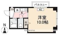 香川県高松市昭和町2丁目の賃貸マンションの間取り