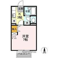 岡山県岡山市北区今8丁目の賃貸アパートの間取り