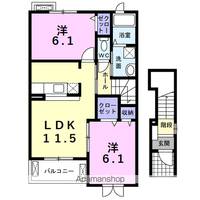 カサブランカ リリーⅡの間取り
