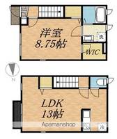 東京都国立市西2丁目の賃貸アパートの間取り