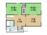 フレグランスヤマオC棟102の間取り
