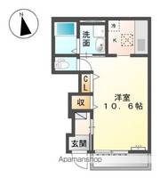 岐阜県岐阜市東川手4丁目の賃貸アパートの間取り