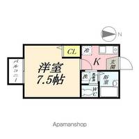 岡山県岡山市北区津島東3丁目の賃貸アパートの間取り