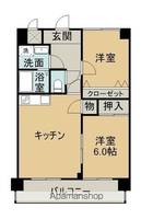 プレジール前川102の間取り