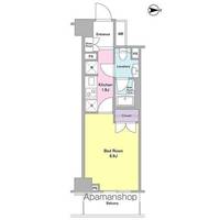 東京都墨田区亀沢3丁目の賃貸マンションの間取り