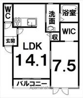 BLANC 934A(ブラン934)303の間取り