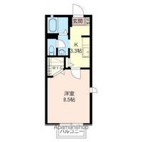 シティーハイムWING田彦 B棟の間取り