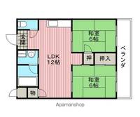 大阪府豊中市東豊中町4丁目の賃貸マンションの間取り