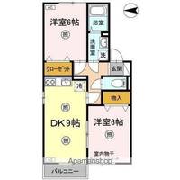 岡山県岡山市北区今4丁目の賃貸アパートの間取り