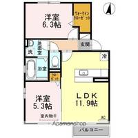 ネオハイツ ホウゲツ Bの間取り