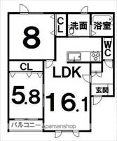 物件の間取り画像