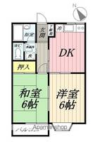 埼玉県八潮市大字二丁目の賃貸アパートの間取り