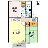 アビタシオン那賀川 B棟の間取り