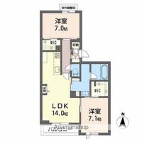 シャーメゾン厚生の間取り