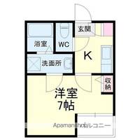 クレフラスト新浜松駅西202号室の間取り