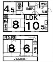 北海道帯広市西二十四条南2丁目(一戸建)の賃貸物件戸建ての間取り