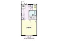 シャトーレオB棟107の間取り