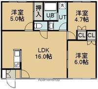 コーポサチ303の間取り
