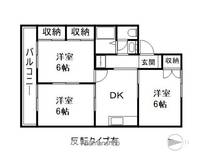 長野県長野市安茂里小市1丁目の賃貸アパートの間取り