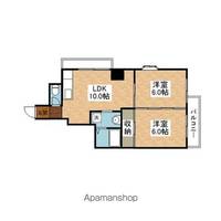 滋賀県草津市東矢倉1丁目の賃貸マンションの間取り