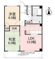 フォブールキュア高砂103の間取り