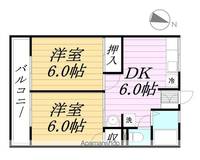 シティハイムサンライズAの間取り