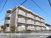 岡山県岡山市北区平田の賃貸マンションの外観