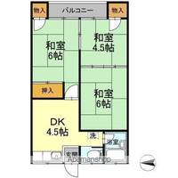 小倉寺コーポ203の間取り