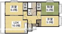 ピュアーズ新福202の間取り