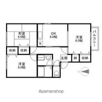 滋賀県長浜市勝町の賃貸アパート202の間取り