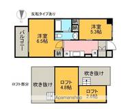 愛知県名古屋市西区那古野2丁目の賃貸マンション1105の間取り