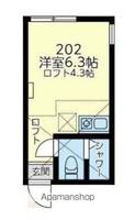 神奈川県横浜市磯子区杉田3丁目の賃貸アパートの間取り