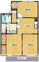 セジュール高崎 A・B棟A202の間取り