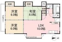 山愛ビル302の間取り