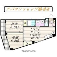 千葉県千葉市中央区新宿1丁目の賃貸マンションの間取り