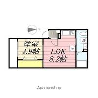 千葉県千葉市中央区道場北1丁目の賃貸アパートの間取り