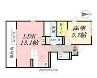 岡山県岡山市北区野田3丁目の賃貸アパートの間取り