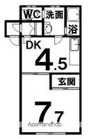カーサグラディート101の間取り